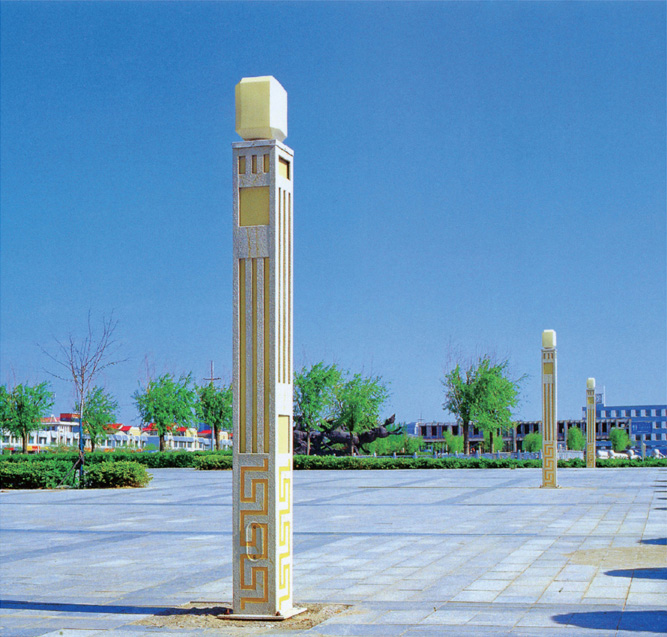(QDJGD-BG9101)3米-5米仿石材方柱广场麻豆最新网址图片